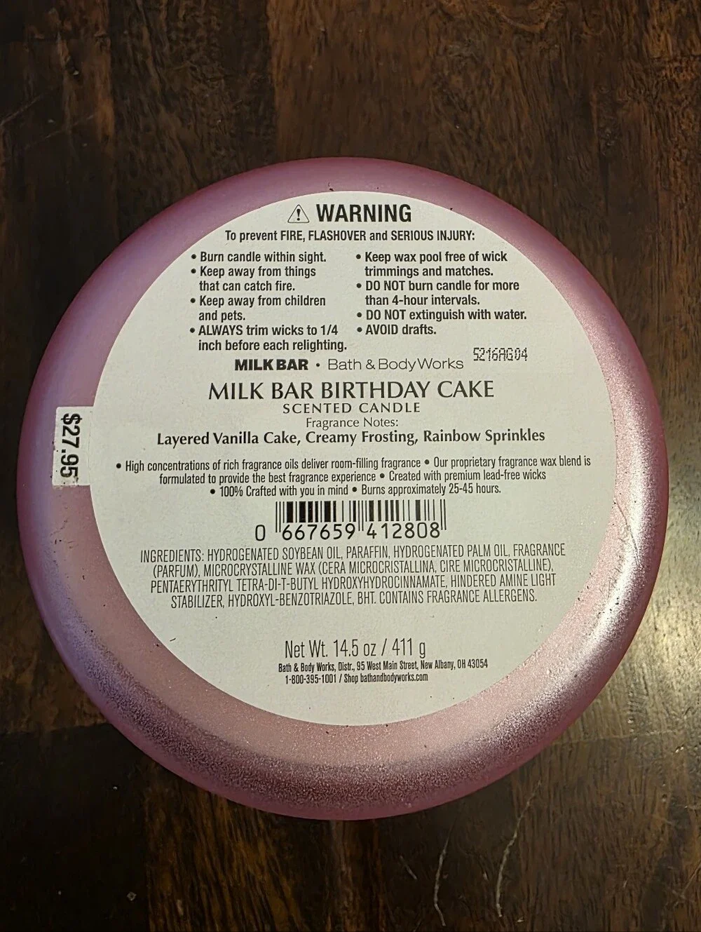 B&BW Milk Bar Birthday Cake Candle